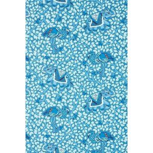 Anthropologie Printfresh Flamenco Wallpaper in Sapphire Blue